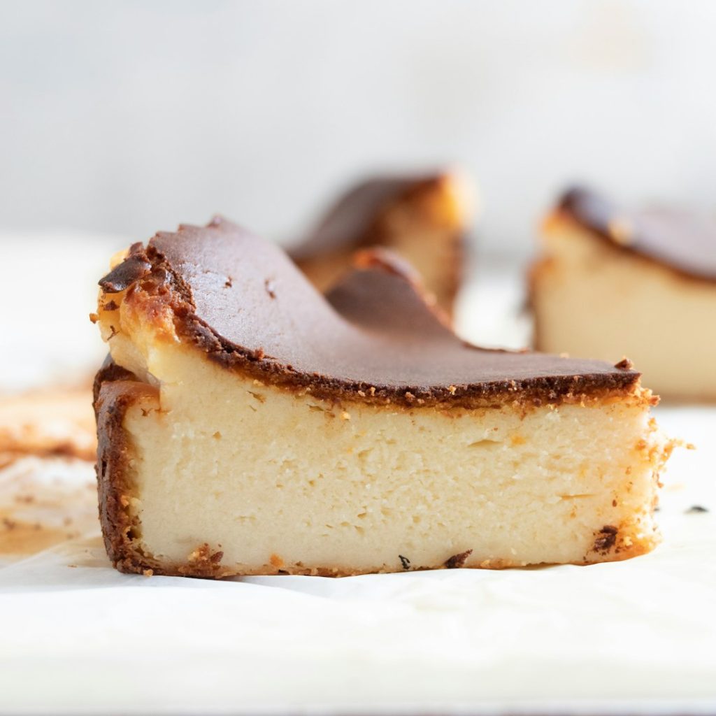 Tarta de queso al horno, fotografía ilustrativa provisional de Chaman Raj